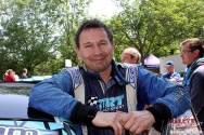Rallye Český Krumlov: Přeskupení v Jelení zahradě v Českém Krumlově